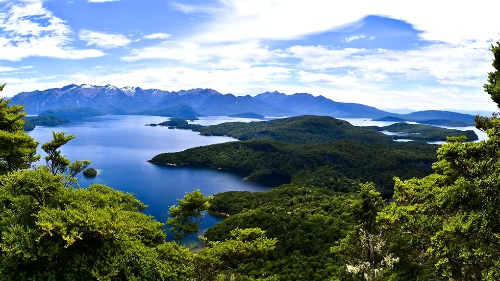 Lake Te Anau is the second-largest lake in New Zealand, with a depth of 417 meters.