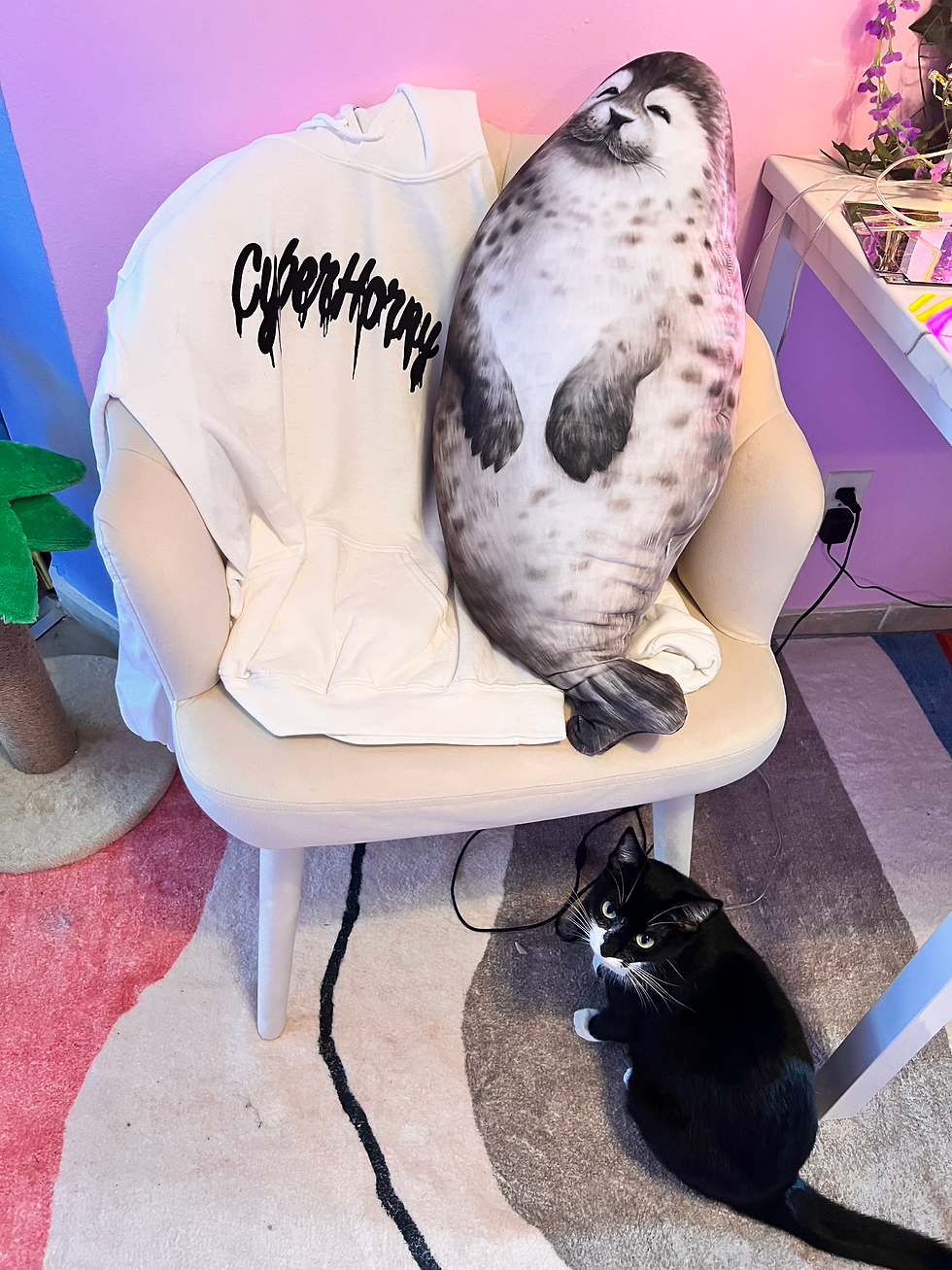Thumbnail: Cyberhorny Paint Drip Hoodie 