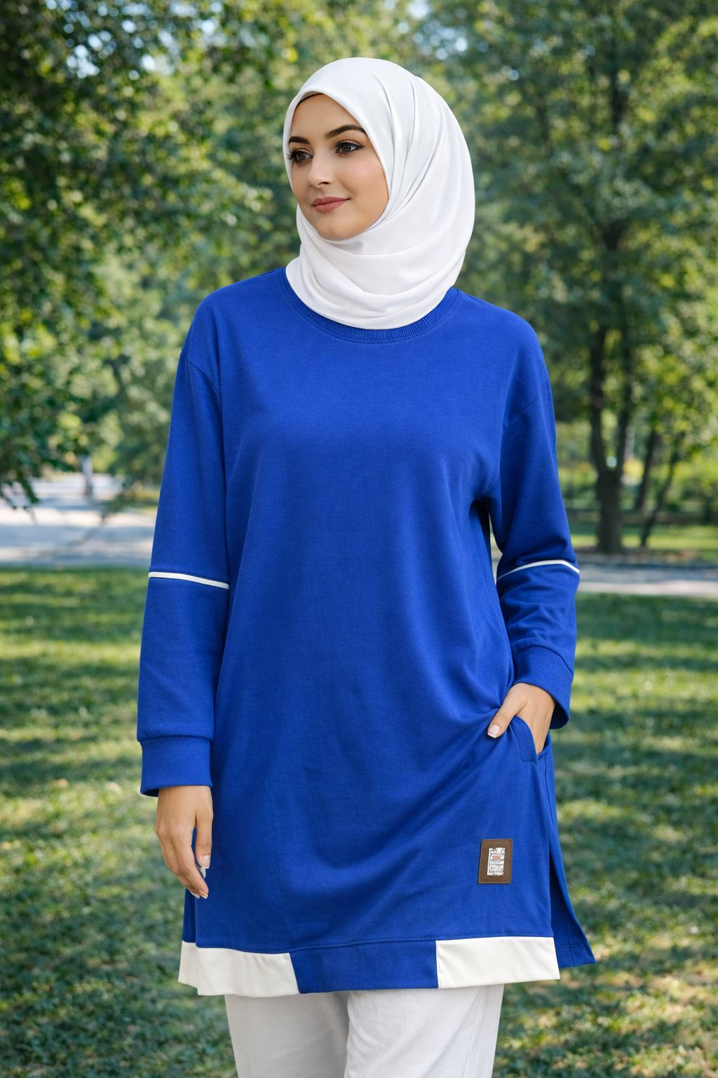 Şerit Detaylı Tunik