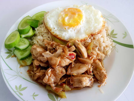 Sauté de poulet au gingembre ไก่ผัดขิง