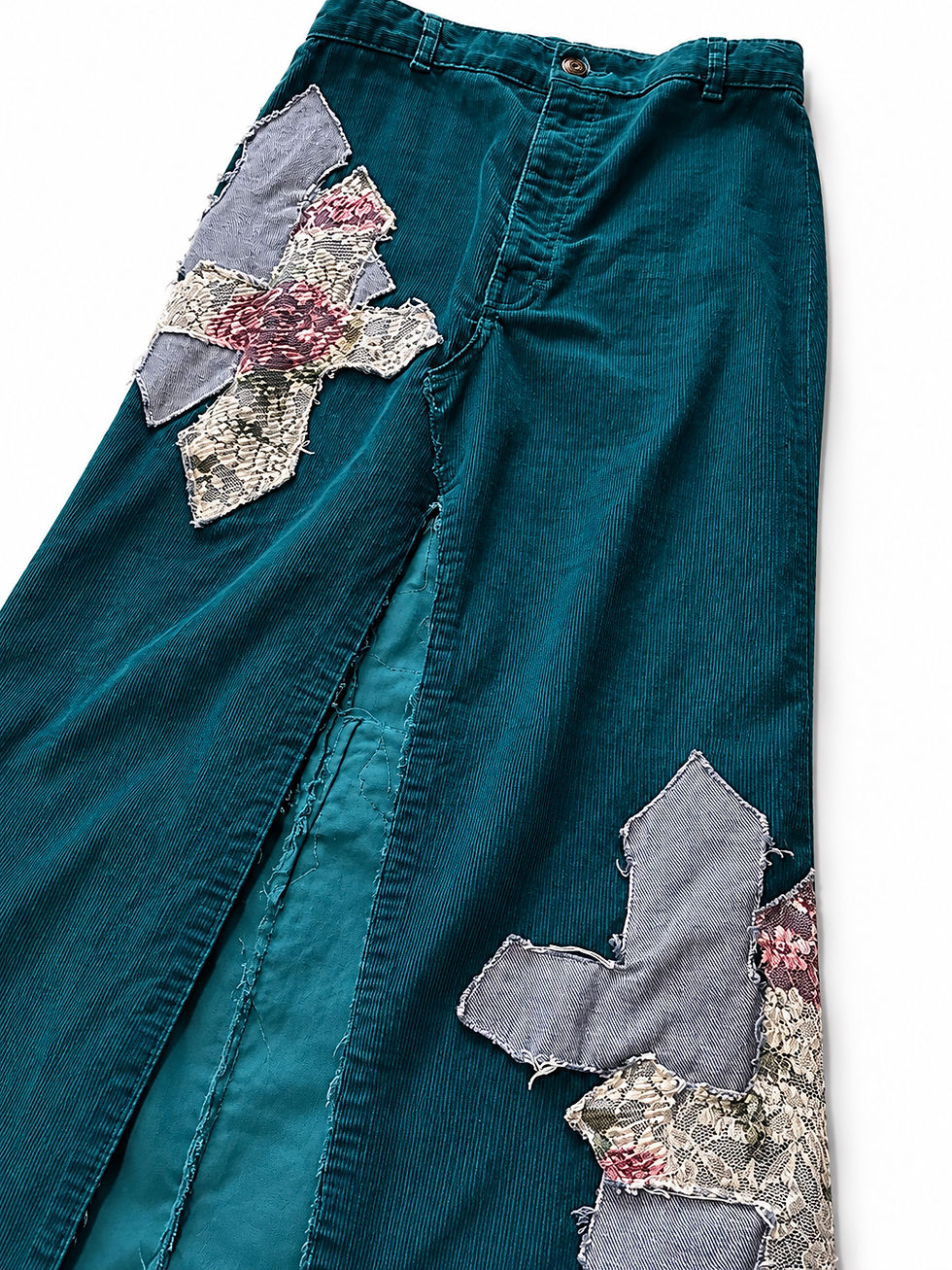 Thumbnail: Turquoise Corduroy Skirt (Phase III: STAY)