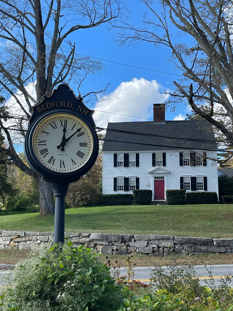 Photo of an old building in the center of Bedford, NH
