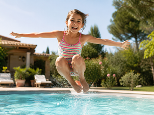 vacances enfants piscine