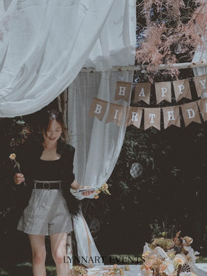 Garden Tent romantic birthday.