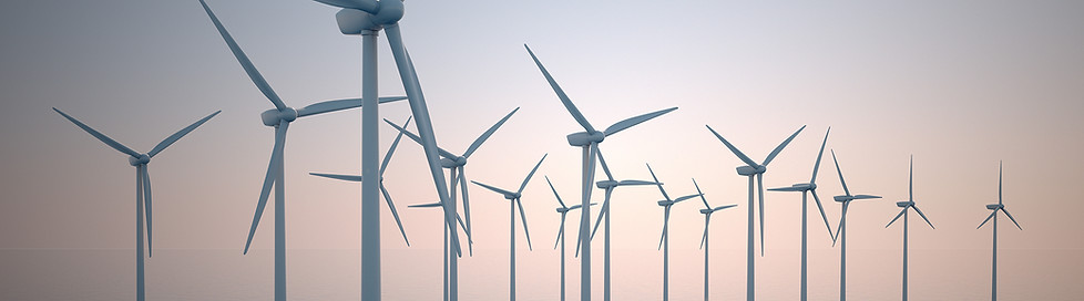 Turbines à vent sur l'eau