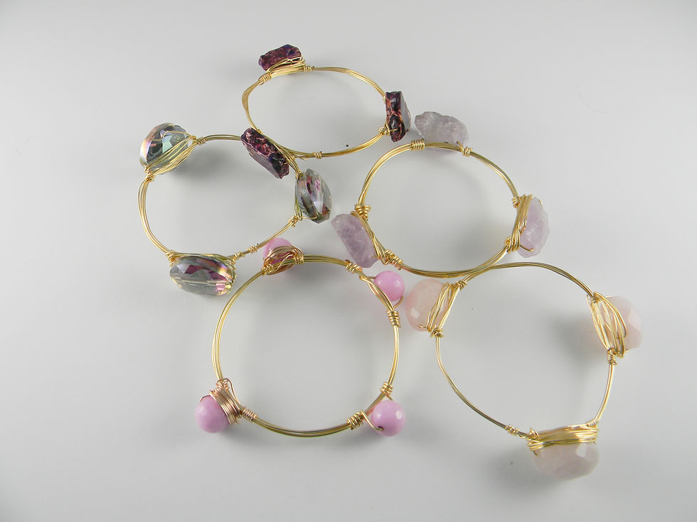Miniatura: Romantic Pink & Purple Bracelets