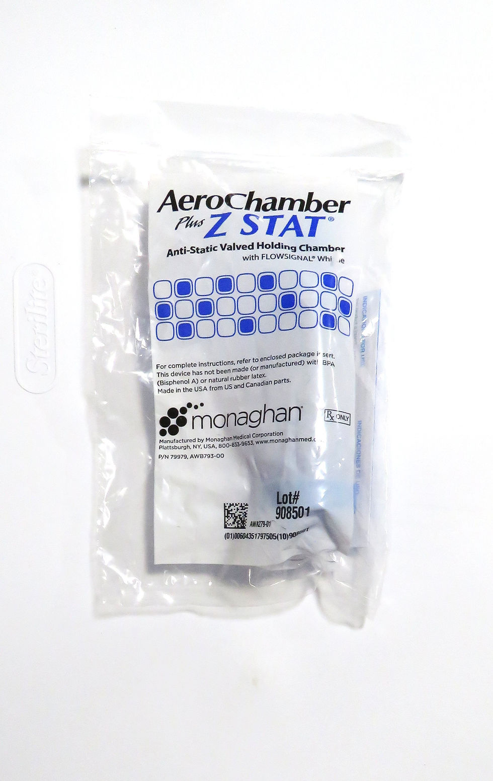 Thumbnail: AeroChamber Plus Z STAT Anti-static Valved Holding Chamber Flow Signal Whistle