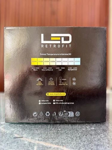 HELLA M60 BI-LED MODULE SET packaging with color temperature chart.