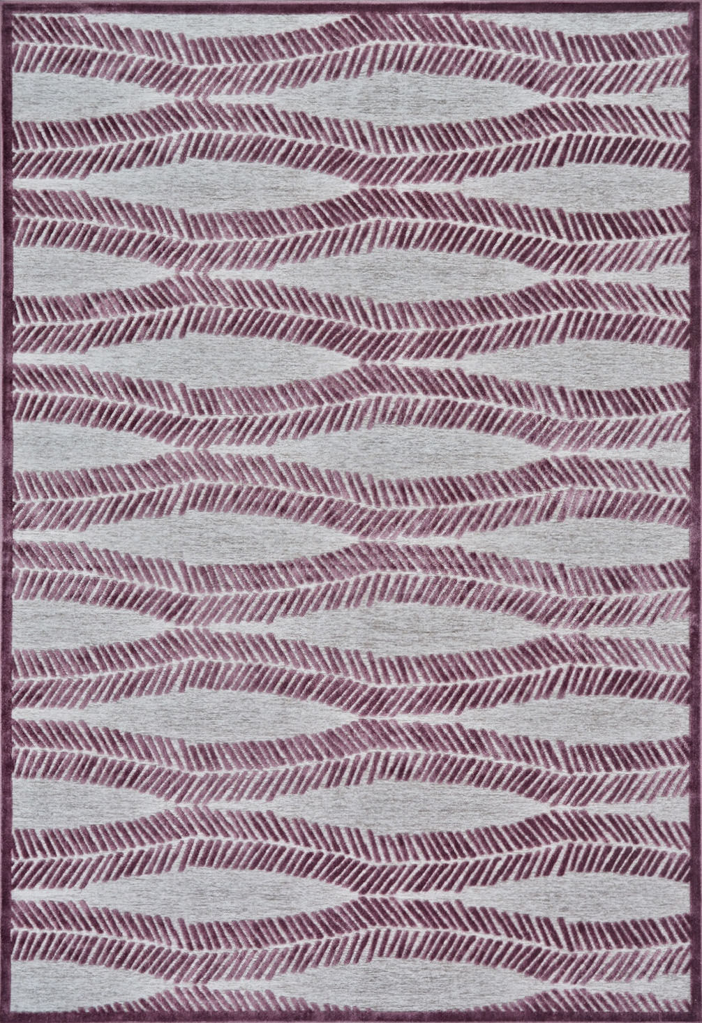 Feizy- Saphir Rubus- Pewter/Raspberry