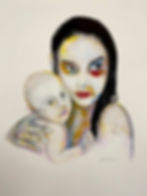 Woman w baby 1