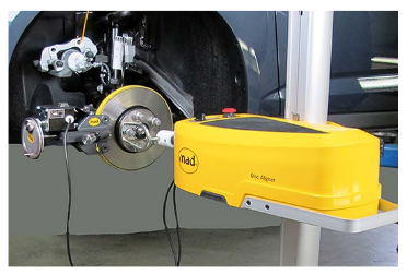 On Car Disk Lathe