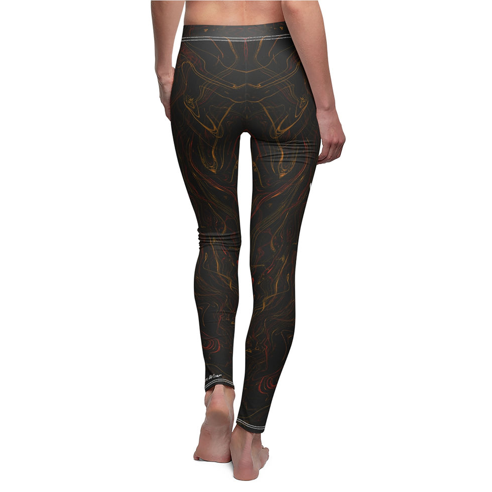 Thumbnail: OutThere Wear Casual Leggings - Coal & Fire LGOT