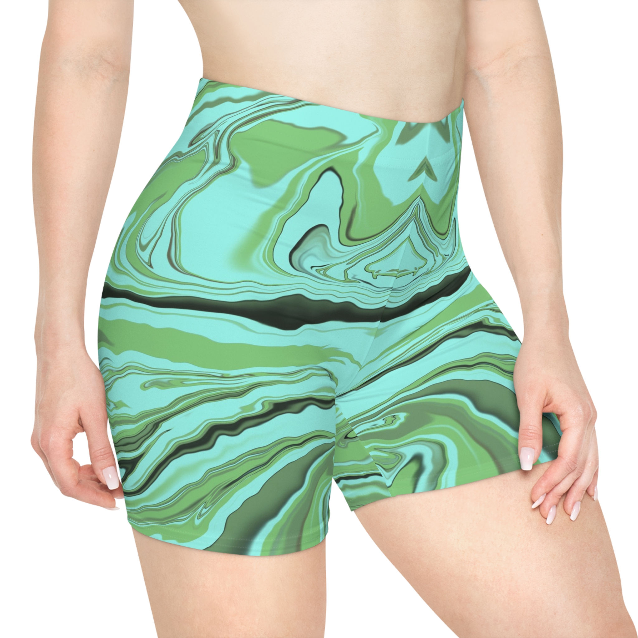 Women's Biker Shorts - Electric