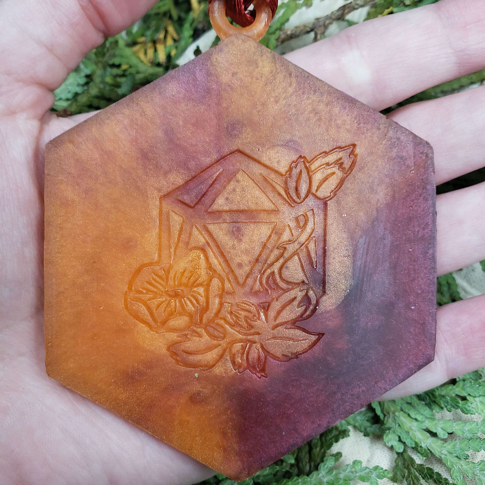 Thumbnail: Wizard DnD Christmas Ornament Back View