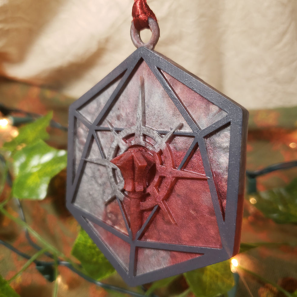 Thumbnail: Cleric DnD Christmas Ornament Right Angle