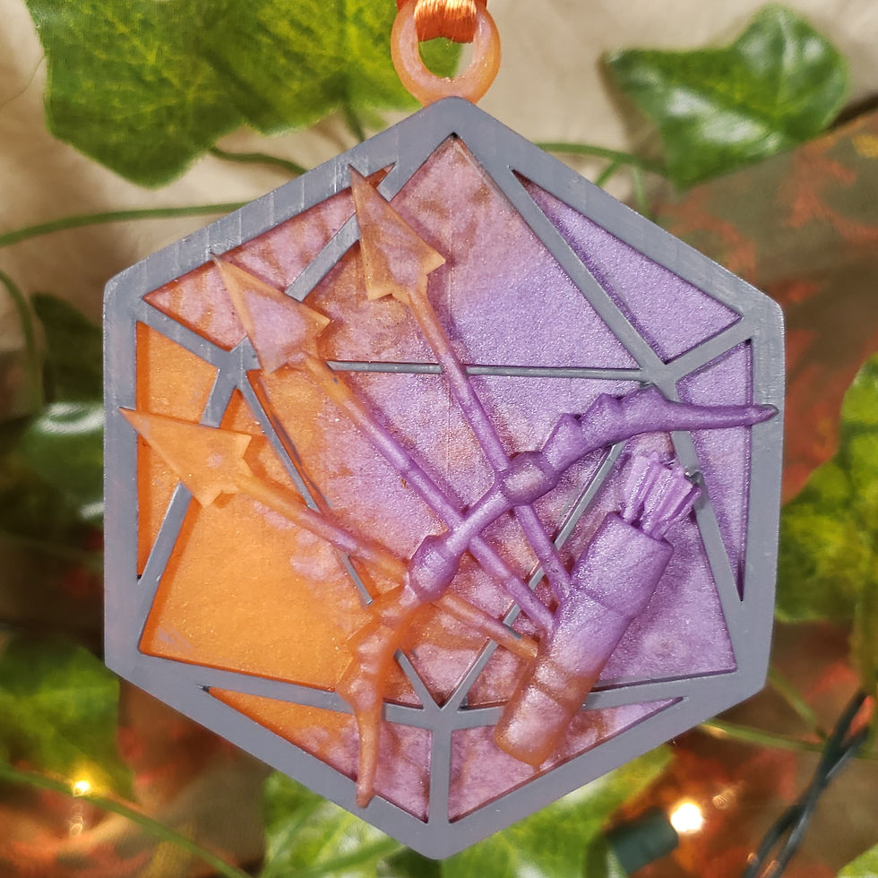 Ranger DnD Christmas Ornament Front View
