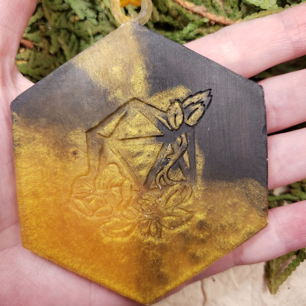 Thumbnail: Cleric DnD Christmas Ornament Back View