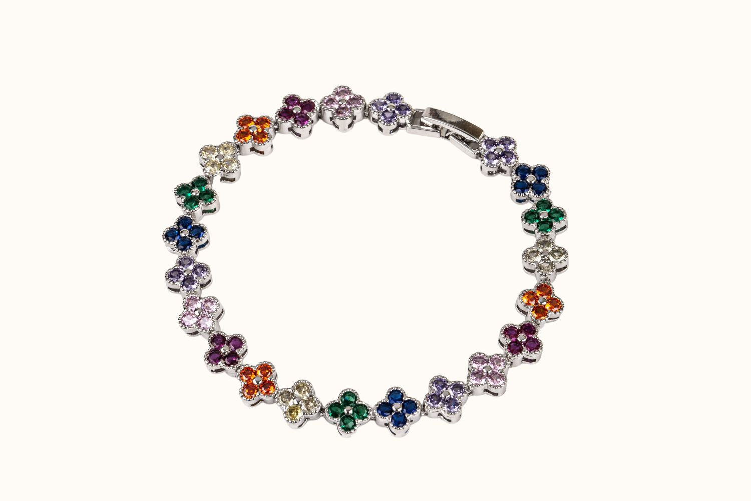 Bracelet – PVD Coated (Silver Tone, Mix) | Bloomelle Bracelet 17 cm