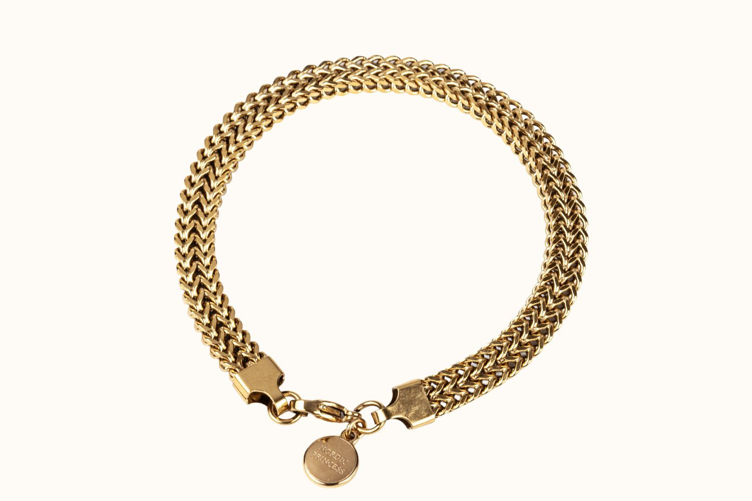 Bracelet – PVD Coated Stainless Steel (Gold Tone) | Mira Bracelet 7 mm 21 cm