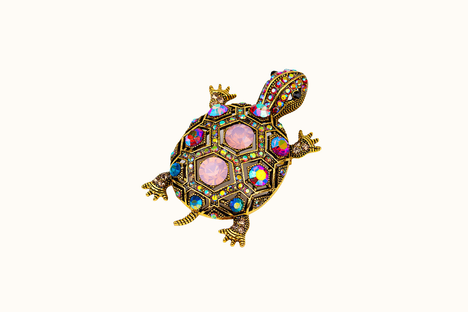 Brooch Take Your Time Pink