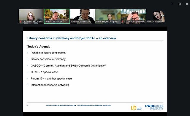 German-Ukrainian webinar on university libraries with participation of Beit-Hana Institute representative.
