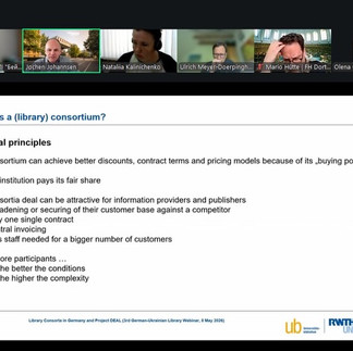 German-Ukrainian webinar on university libraries with participation of Beit-Hana Institute representative.