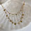 Thumbnail: 18K Gold Plated Speckle Necklace