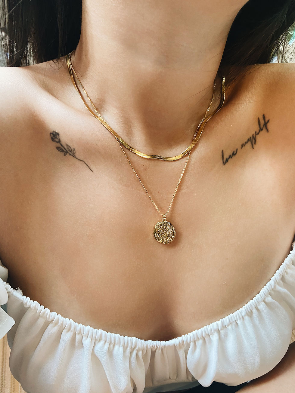 Thumbnail: 18K Gold Plated Snake Chain Necklace