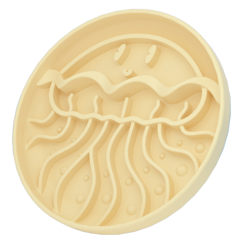 Thumbnail: Pet Silicone Slow Feeder - Jellyfish Shaped Dog Bowl