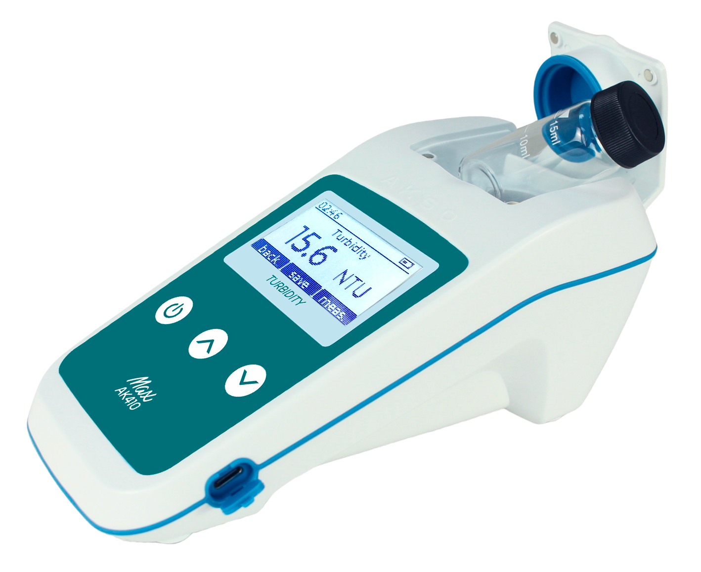 AK410 Turbidímetro para agua de 0 a 1000 NTU