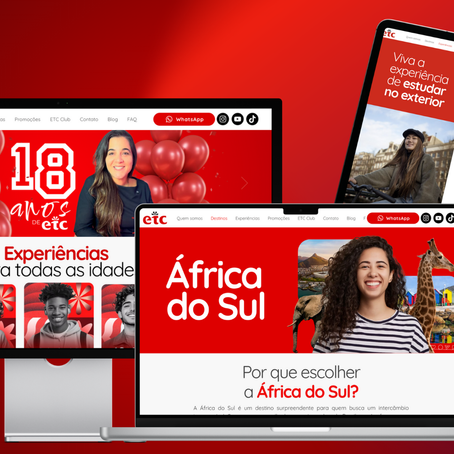 18 Anos da ETC Intercâmbios com site atualizado!