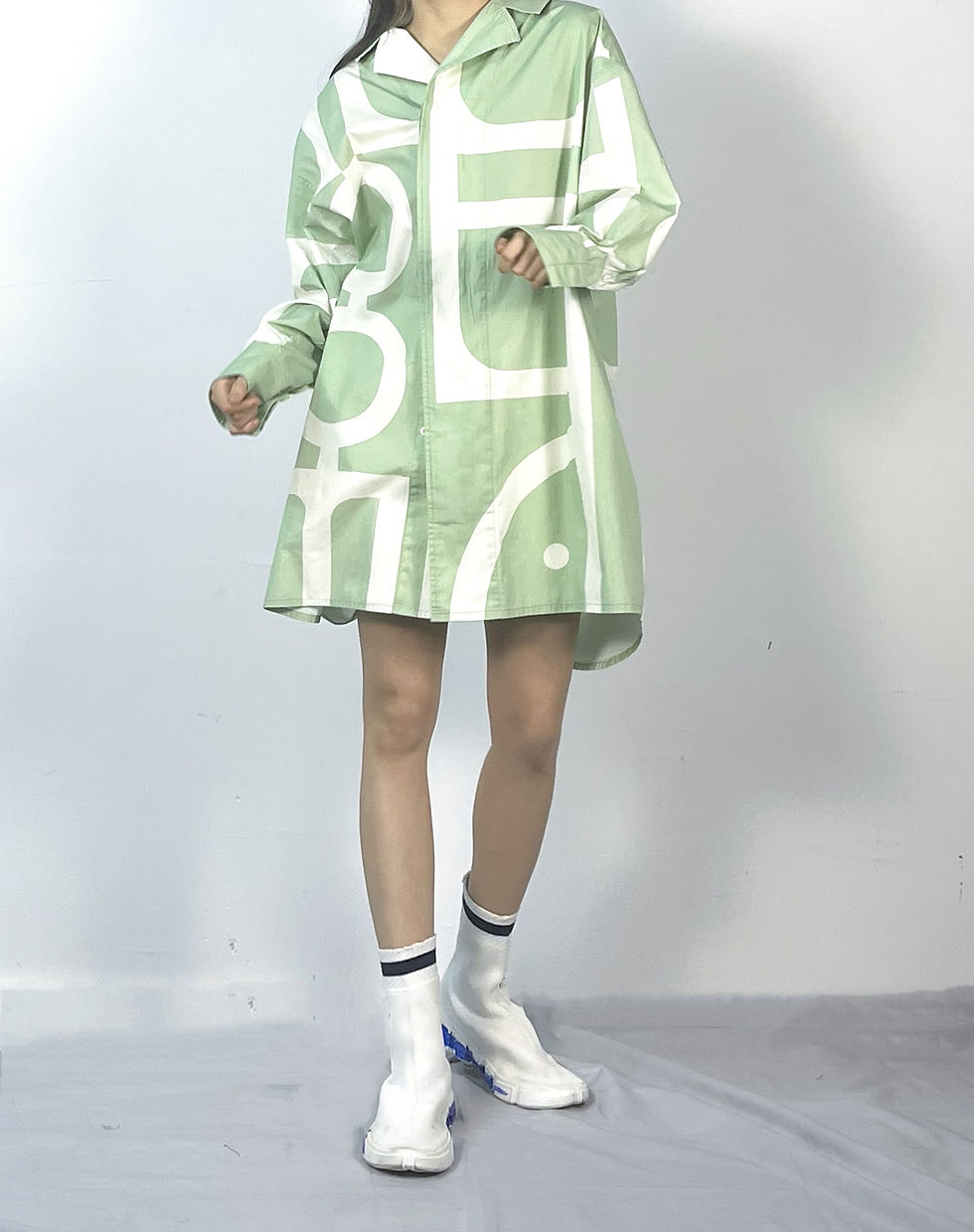 Thumbnail: Herbal Script: Printed Shirt with Enlarged Xiao Zhuan Logo