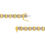 Thumbnail: 10K Yellow Gold Plated .925 Sterling Silver Diamond Cluster Link Bracelet