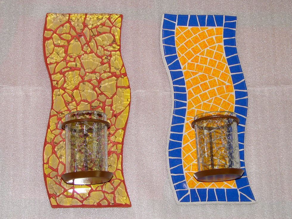 Portavelas e Mosaico