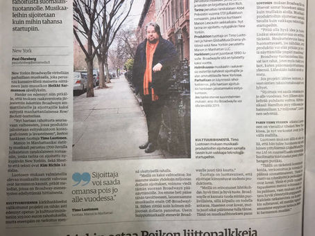 Global Music Drama kertoo Kauppahdessä Manon-musikaalin maailmanvalloituksesta