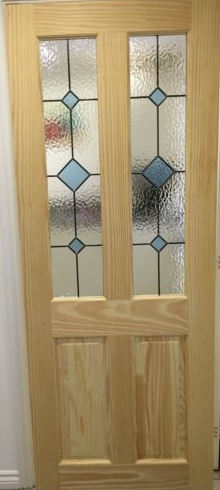 Stained Glass Internal Door (Clear Pine) | geleta-doors