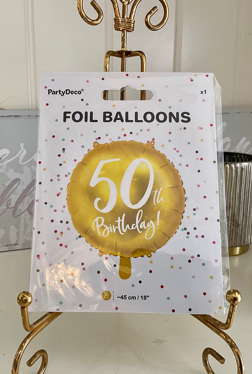 Thumbnail: Happy 50th Birthday Balloon - Helium Filled