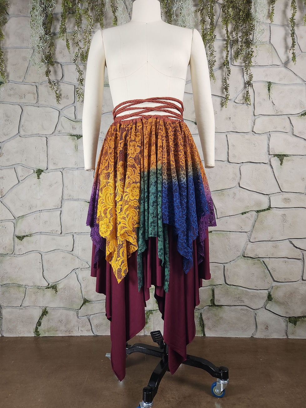 Thumbnail: Earthy Rainbow Drawstring Sprite Dress