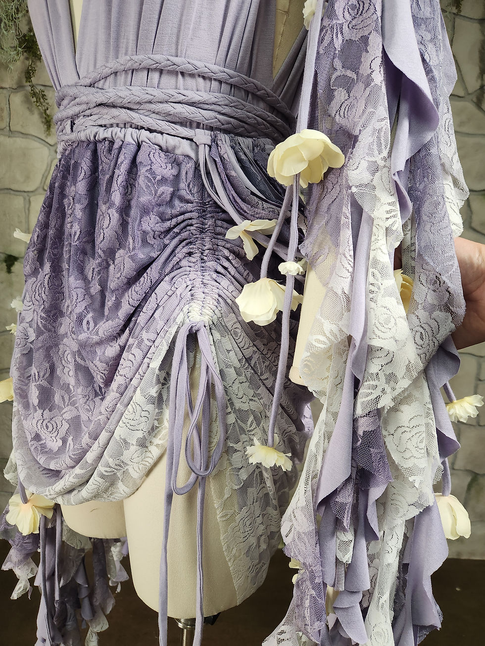 Thumbnail: Lavender Haze Flower Sprite Drawstring Dress
