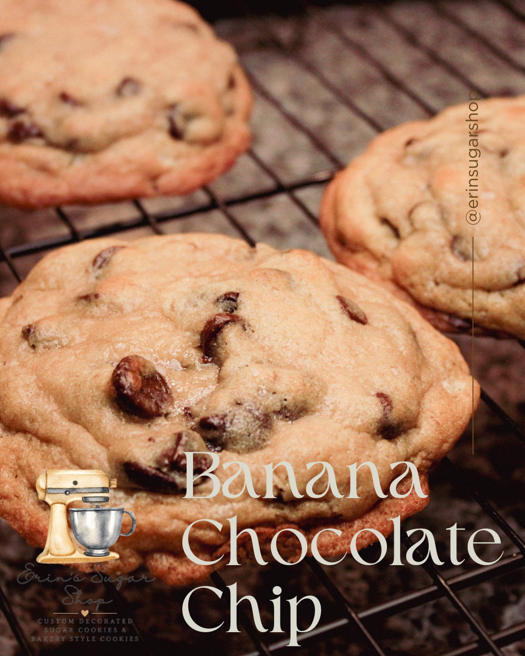 Banana Chocolate Chip - 5oz cookie