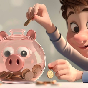 Piggy bank and cashless society