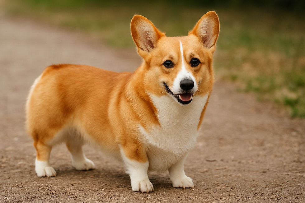 尻尾のないペンブローク・コーギー