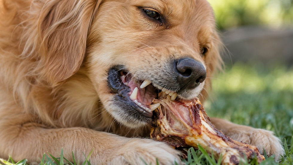 ワンちゃんの立派な犬歯