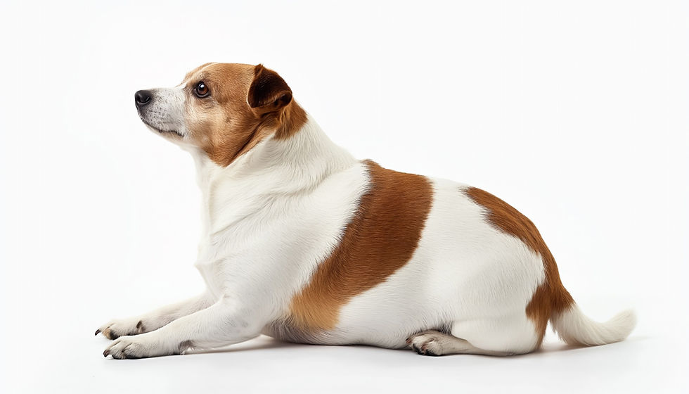 太った犬