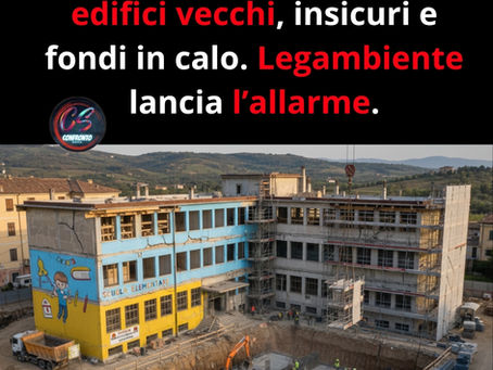 Scuole italiane ancora in difficoltà: il report “Ecosistema Scuola 2024” di Legambiente fotografa una realtà ferma da decenni