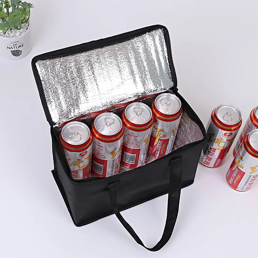 Miniatura: Portable Lunch Cooler Bag Folding Insulation Picnic Ice Pack Food Thermal Bag