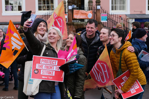 TUC strike action day Carlisle