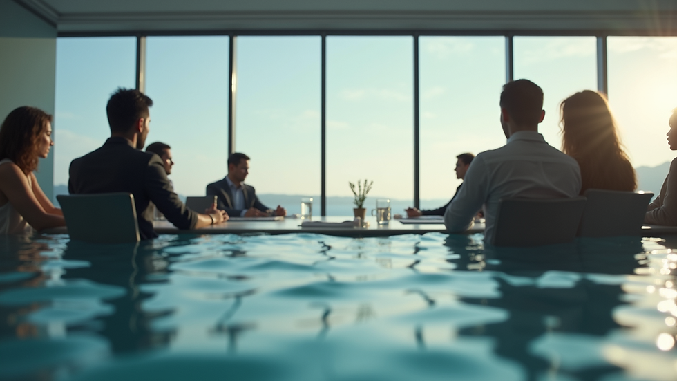 Vue en plongée d’un groupe de créateurs en réunion virtuelle