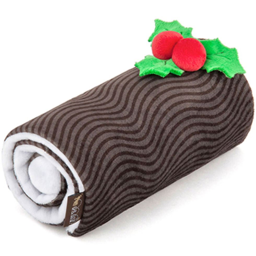 yule log enrichment dog toy