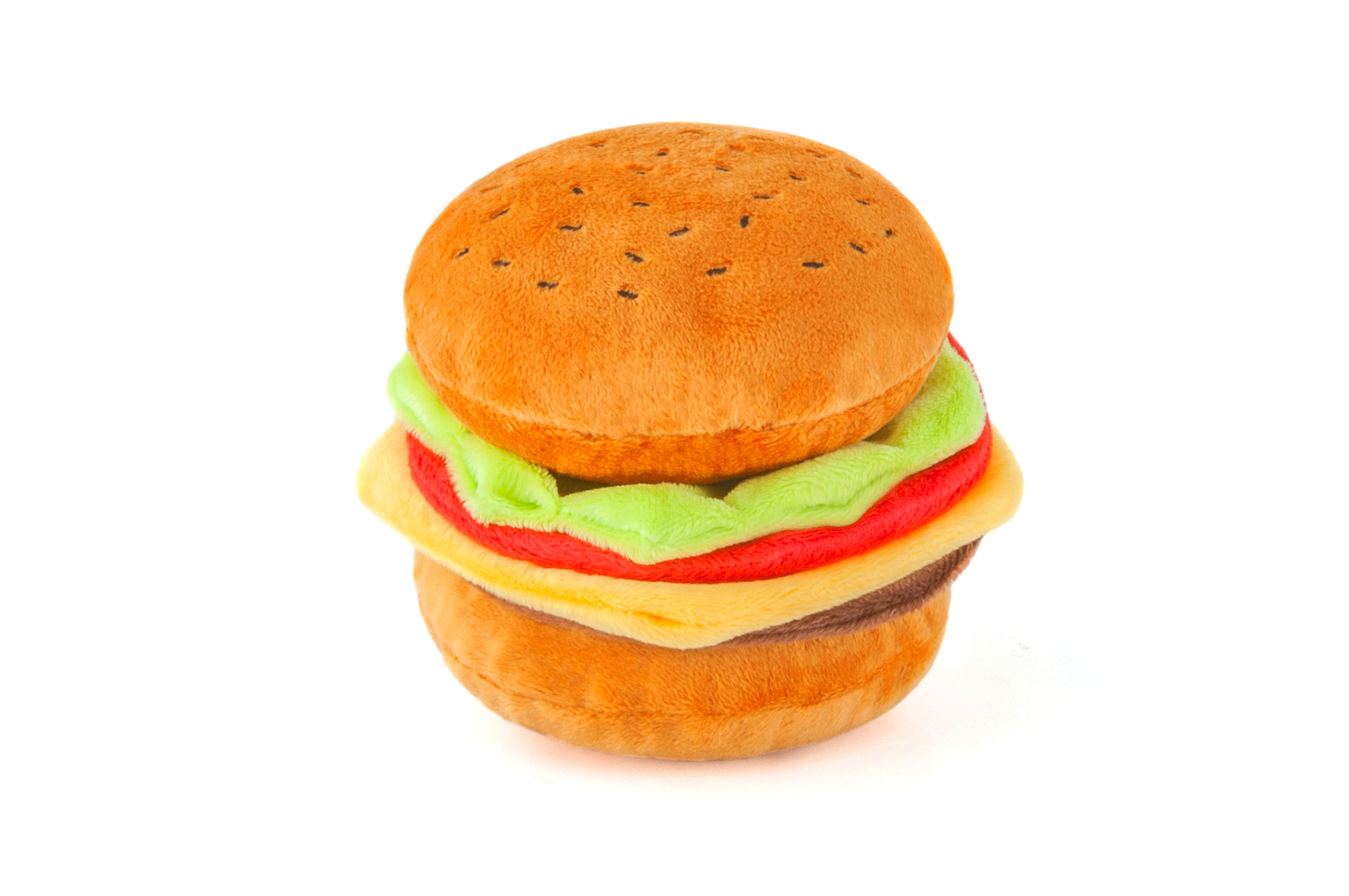 barky burger dog enrichment toy from P.L.A.Y.